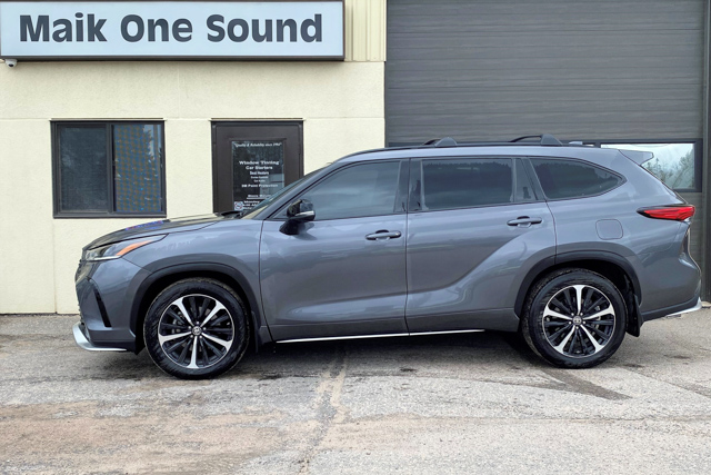 Toyota 2023 Highlander XSE with professional window tint in North Bay